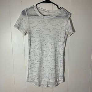 White Dinosaur Tee